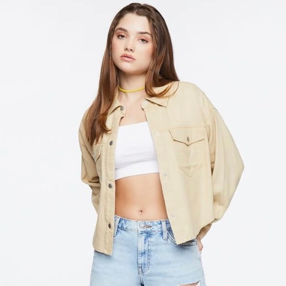 Women’s F21 Linen Blended Buttoned Shirt